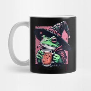 Retro witchy frog drink tea Mug